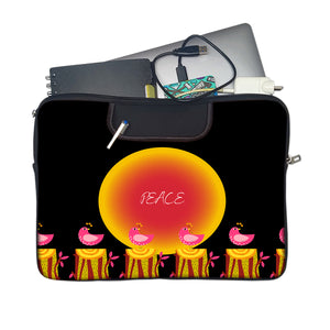 PEACE Laptop Sleeve with Concealable Handles fits Up to 15.6" Laptop / MacBook 16 inches